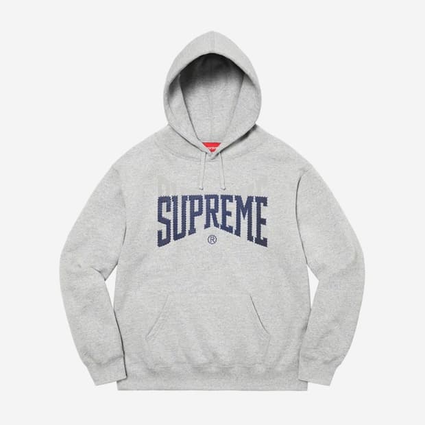 슈프림 라인스톤 쉐도우 후드 스웨트셔츠