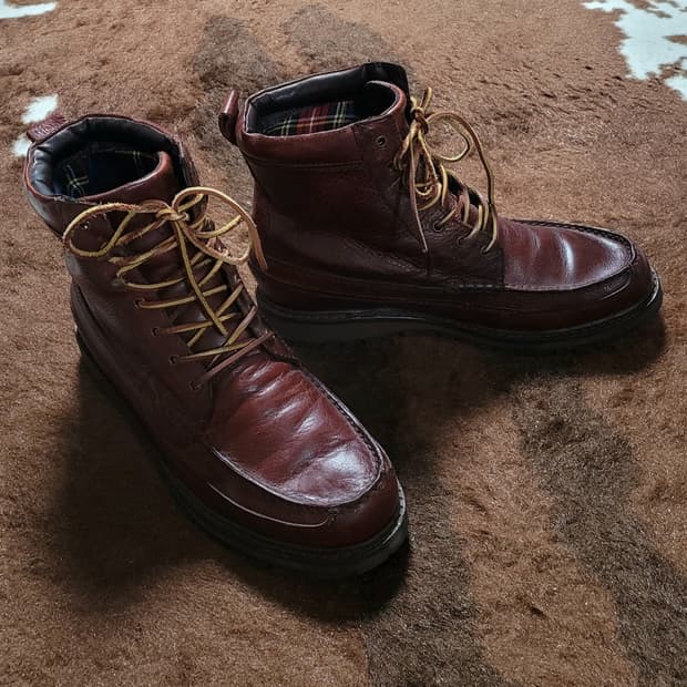 폴로 랄프로렌 남성용 가죽 앵글 부츠(11D)