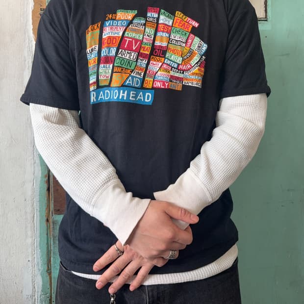 빈티지 티셔츠, 밴드티 써멀 롱슬리브 