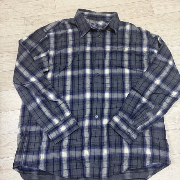 (XL) 무인양품 플란넬 체크 셔츠
