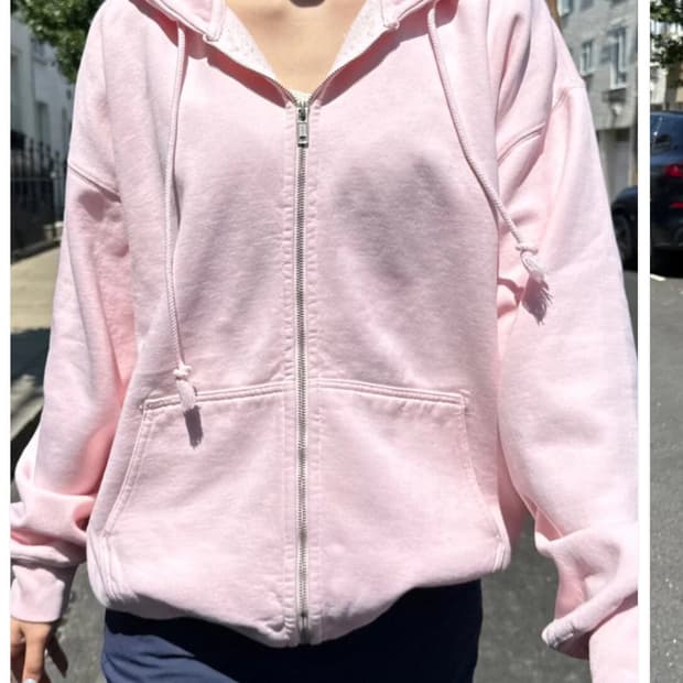 브랜디멜빌 크리스티 오버핏 후드집업