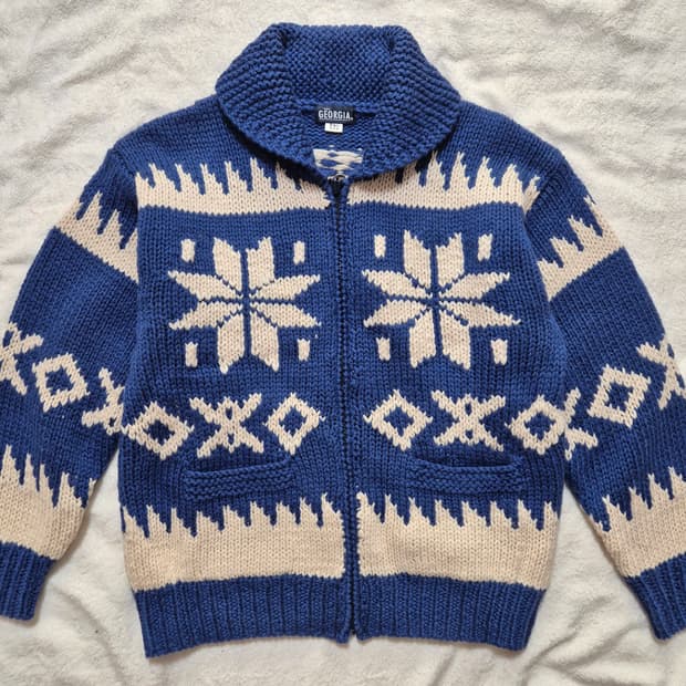 GEORGIA 조지아 코위찬 니트 자켓 세트 남성free