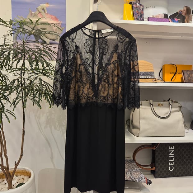 산드로 레이스 미니 원피스