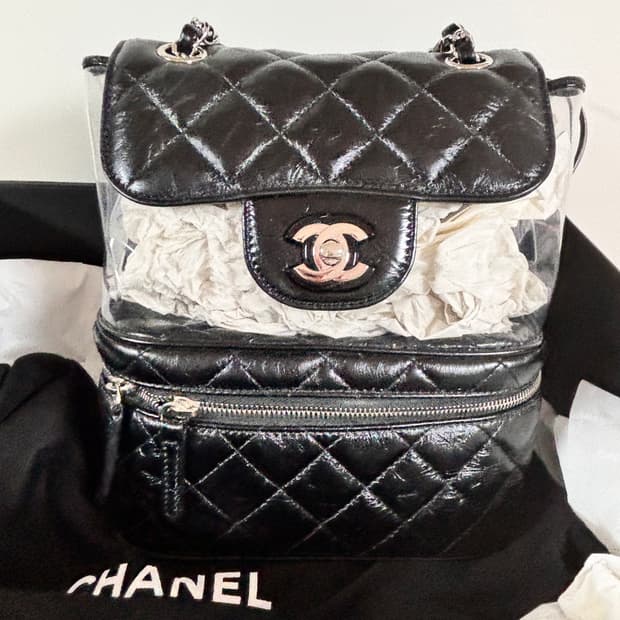 샤넬 pvc 백팩