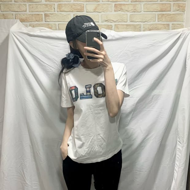 폴로 랄프로렌 로고 티셔츠,M,화이트