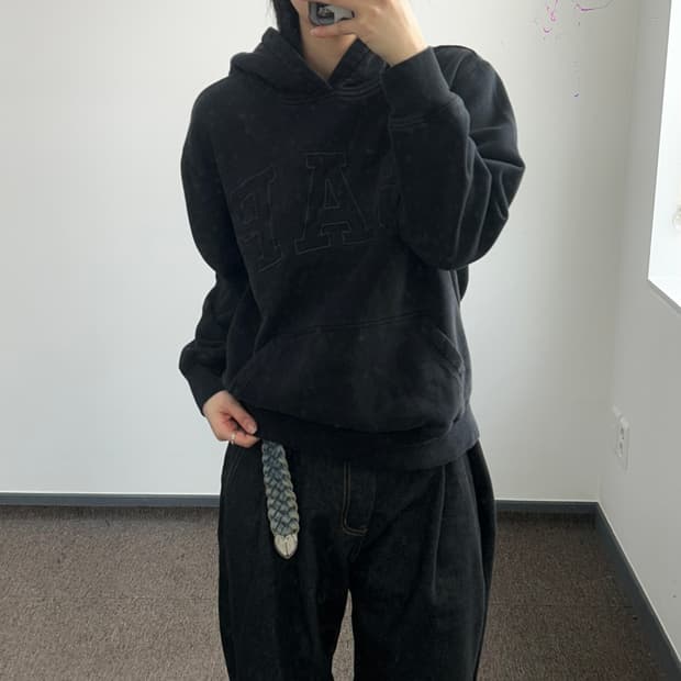 Gap 블랙 후드티