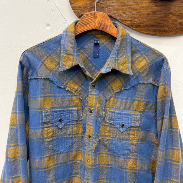 Japan Sifury Western Plaid Flannel Shirt