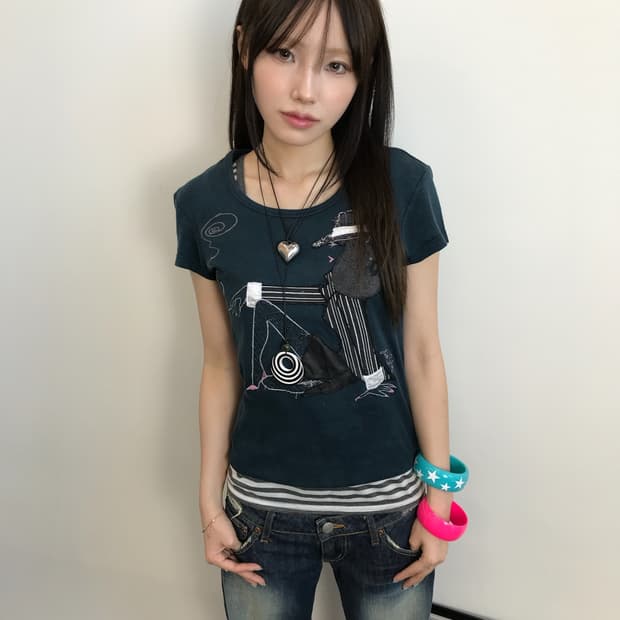 00s Miss Sixty Lady Graphic Tee