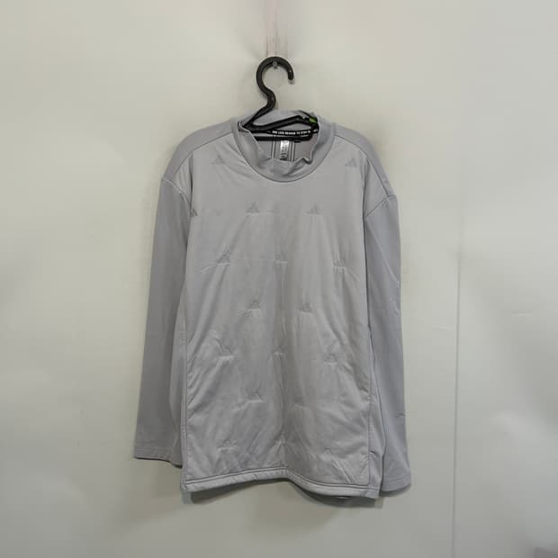 아디다스 골프 보온 퀄트 목넥 긴팔 티셔츠 110