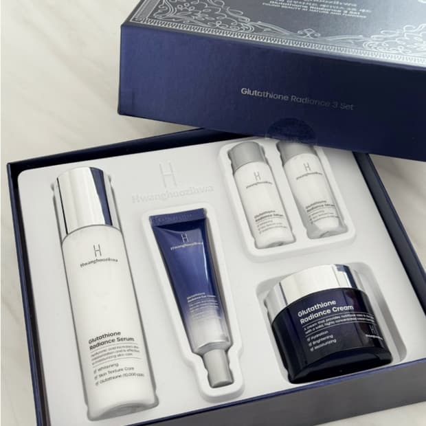 황후지화 글루타치온 래디언스 3종 세트 세럼 아이크림 수분크림  고급 쇼