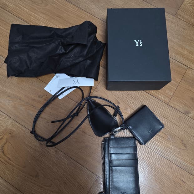 Y's 요지야마모토 트리플 가죽 파우치