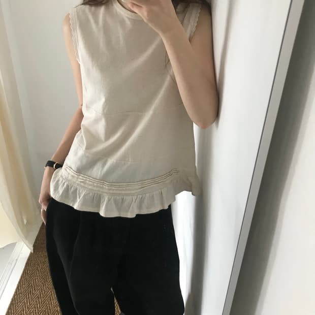 lace cotton sleeveless