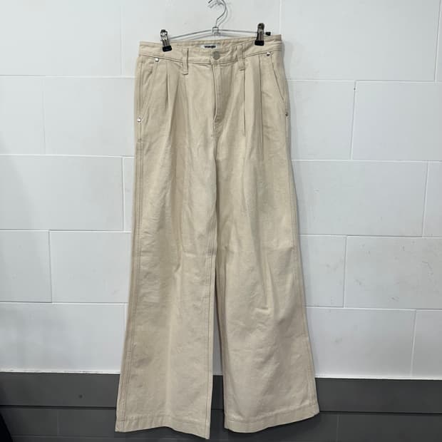 랭글러 코튼 와이드 팬츠