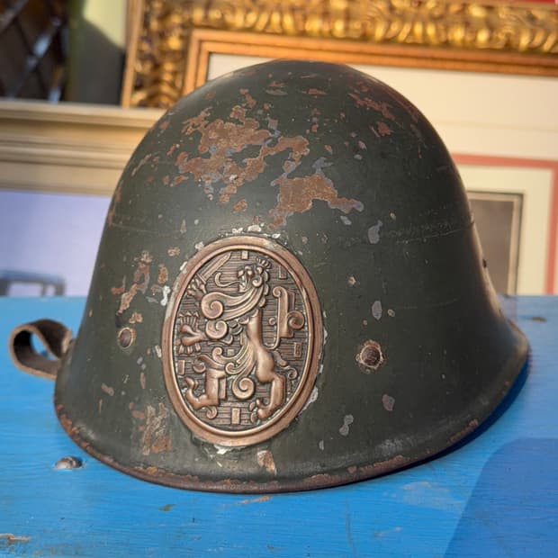 빈티지 소품 1950년 WWII 네덜란드군 M34 철모