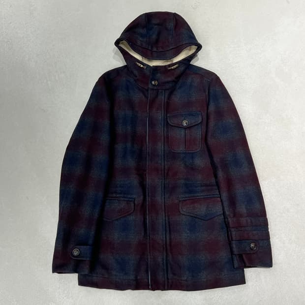 로미토 체크 울코트 s08951