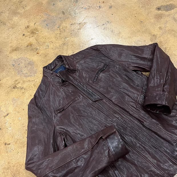 [정품/105] 지오지아 브라운 양가죽 자켓 b16