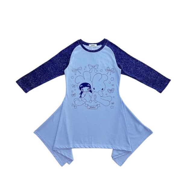 Jichoi 지초이 플레어 레글런 티드레스 원피스