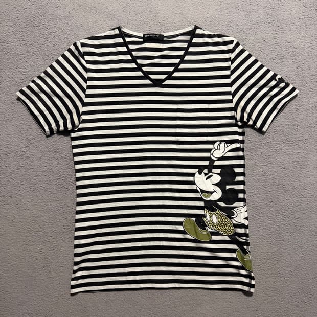 Vintage mickey stripe t shirt