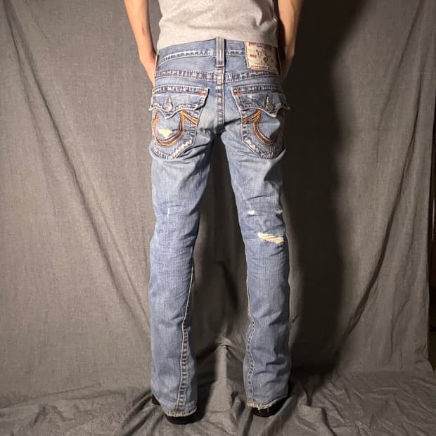 00's 트루릴리젼 그런지 스티치 부츠컷