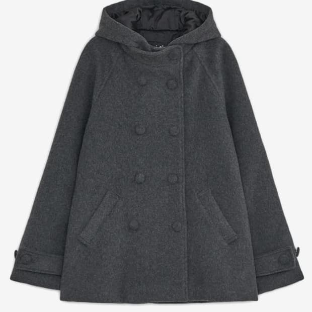 허그유어스킨 코트 차콜