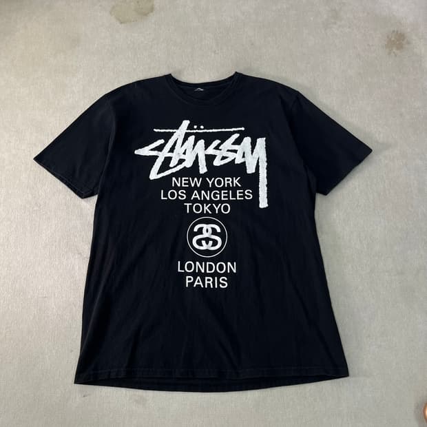 105 스투시 월드투어 반팔 티셔츠