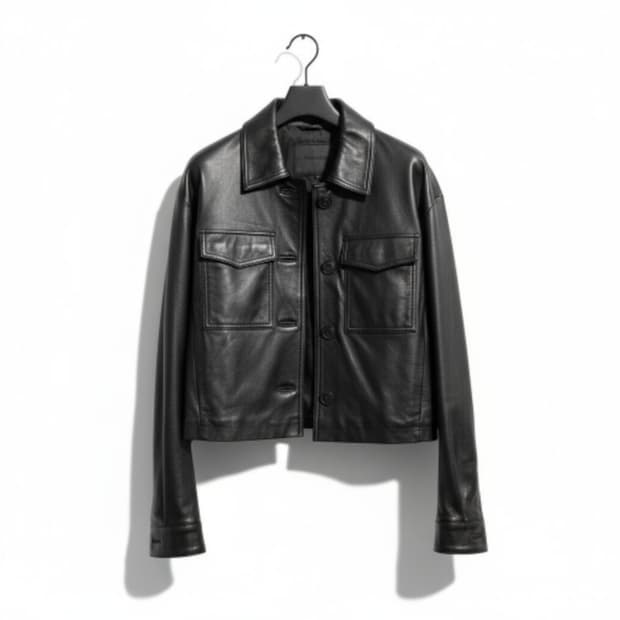 메종드 스페로네 램스킨 100% 가죽자켓 F사이즈