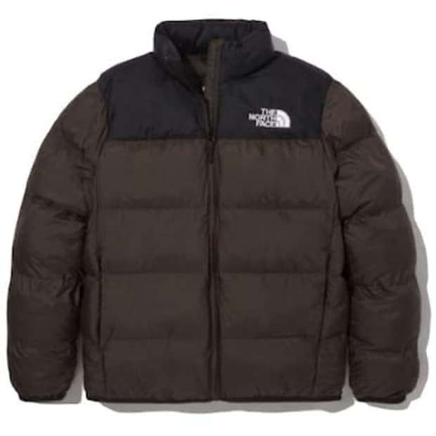 노스페이스 눕시 에코로프트 패딩 브라운/블랙 