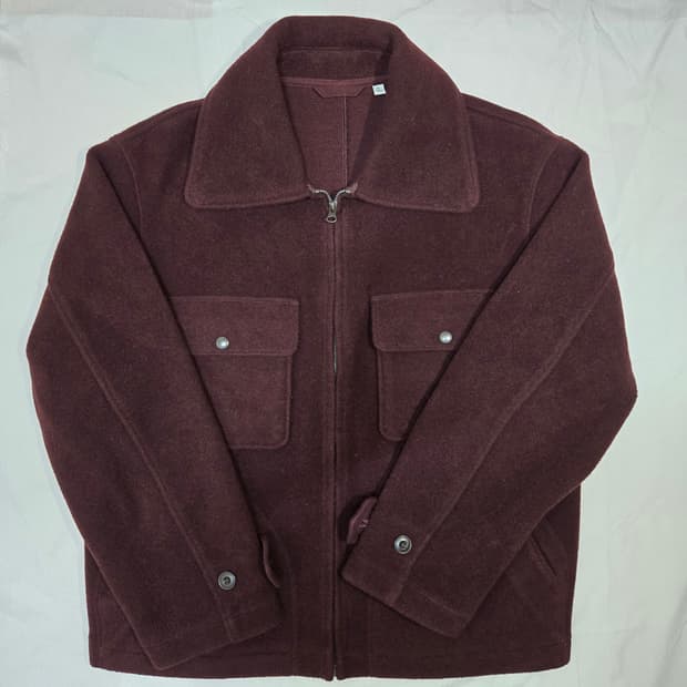 유니클로U 울 블렌드 후리스 재킷 