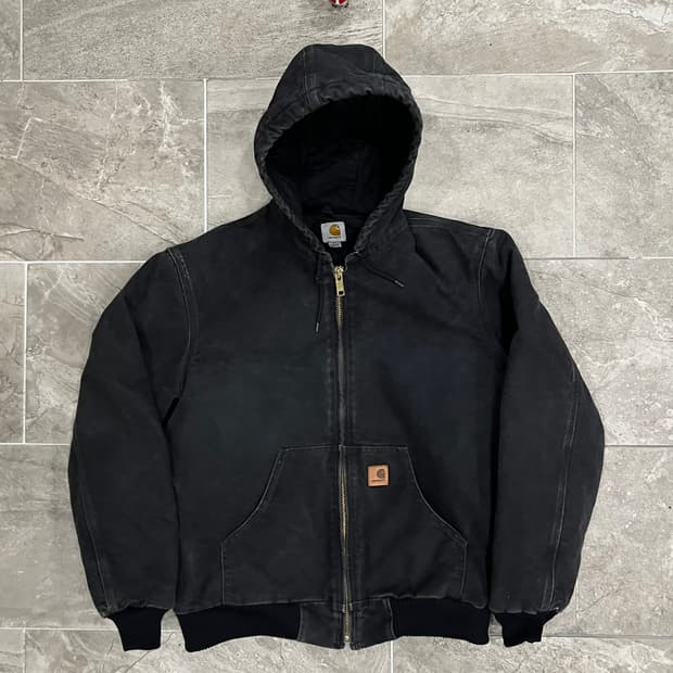 (M) 칼하트 덕 액티브 후드자켓 J130 BLK 블랙