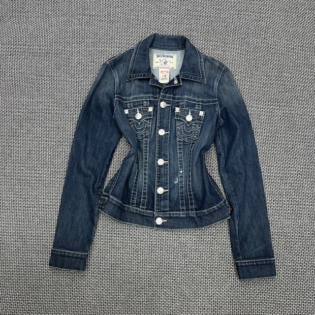 트루릴리전 워싱 트러커 자켓