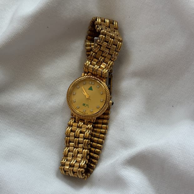 vintage korean metal watch