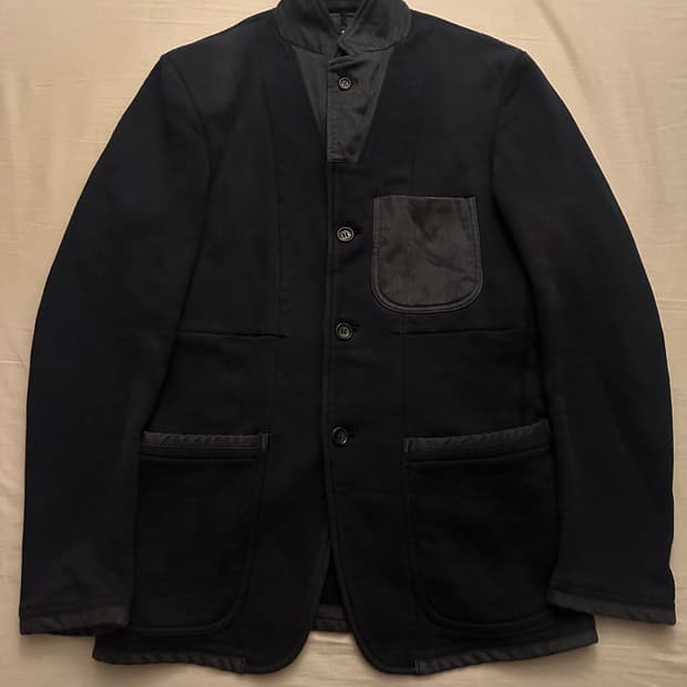 L) Comme des garcons Homme cotton blazer