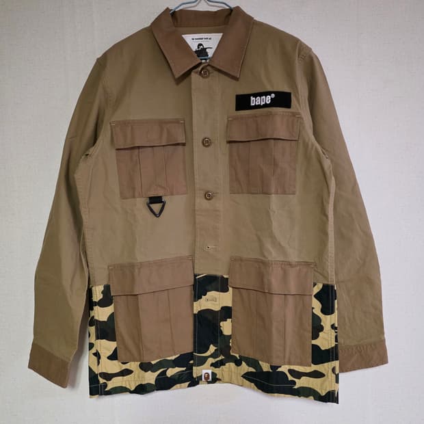 [M] 베이프 1ST 옐로 카모 헌팅 자켓베이프 1ST 카모 헌팅 자켓