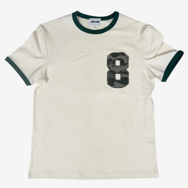 Eight Ringer T-Shirt ((cream*darkgreen))