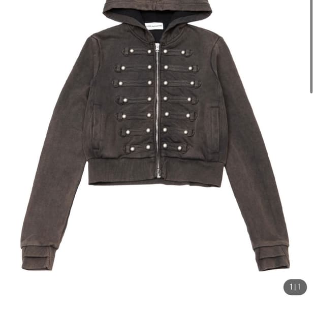 스키즘 인듀싱 HUSSAR ZIP HOODIE BLACK L사이즈