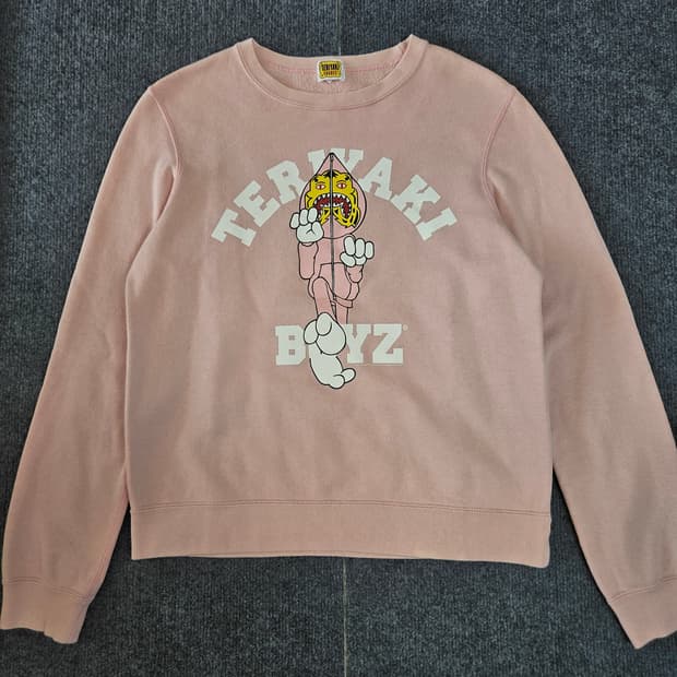 베이프X데리야키보이즈 00s 한정판 타이거 샤크 맨투맨