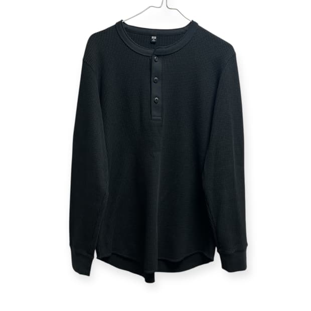 유니클오 와플 헨리넥티