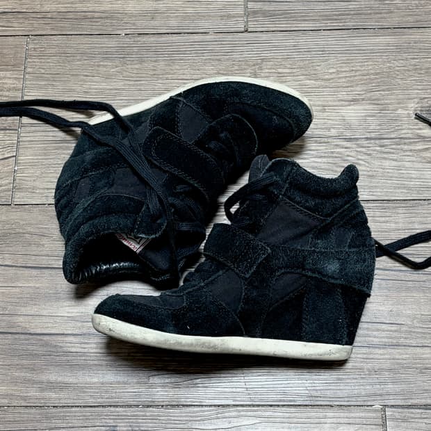 Ash BOWIE 하이탑 웨지 스니커즈 37