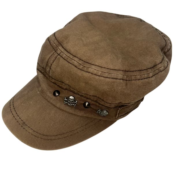 Brown Skull cap 빈티지 해골 캡