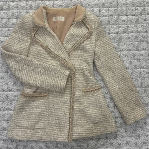 아니베에프 Antivee f. 트위드 자켓 ~55