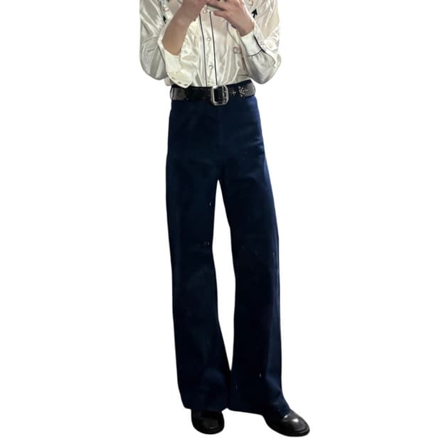 폴로 해군 복각 벨바텀 플레어 네이비 치노팬츠 28-29