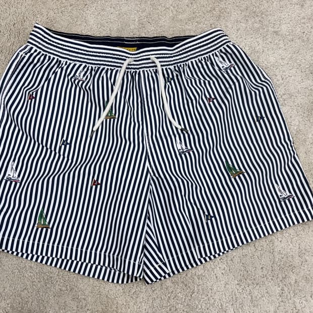 폴로 랄프로렌 요트자수 스윔팬츠 L