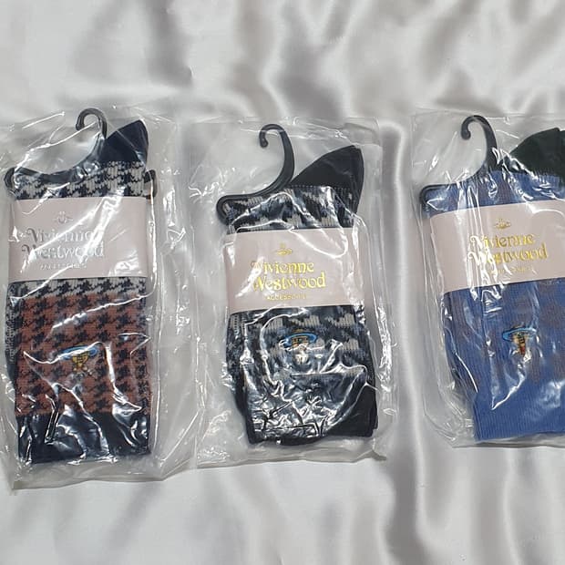 블루 브라운 그레이 블랙 제비체크 호피 레오파드 비비안웨스트우드 양말 