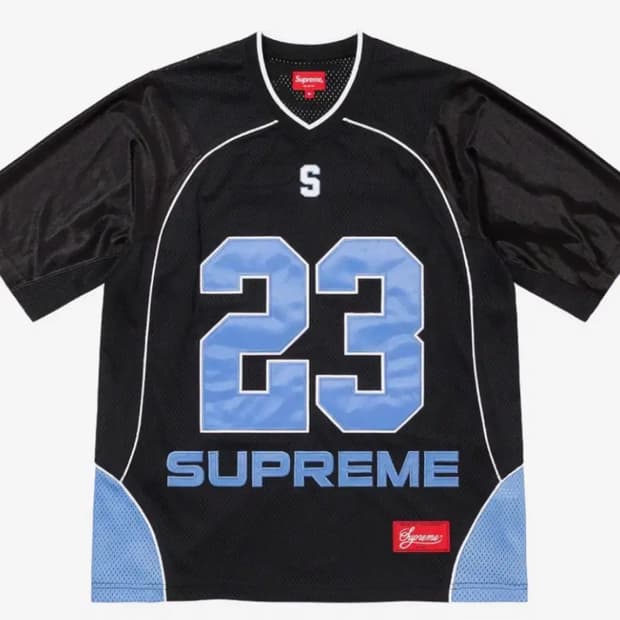 [XL]슈프림 퍼펙트시즌 풋볼 져지 블랙 2023SS