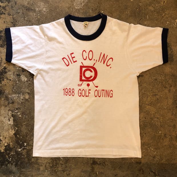 70s~90s Ringer T-shirt-L