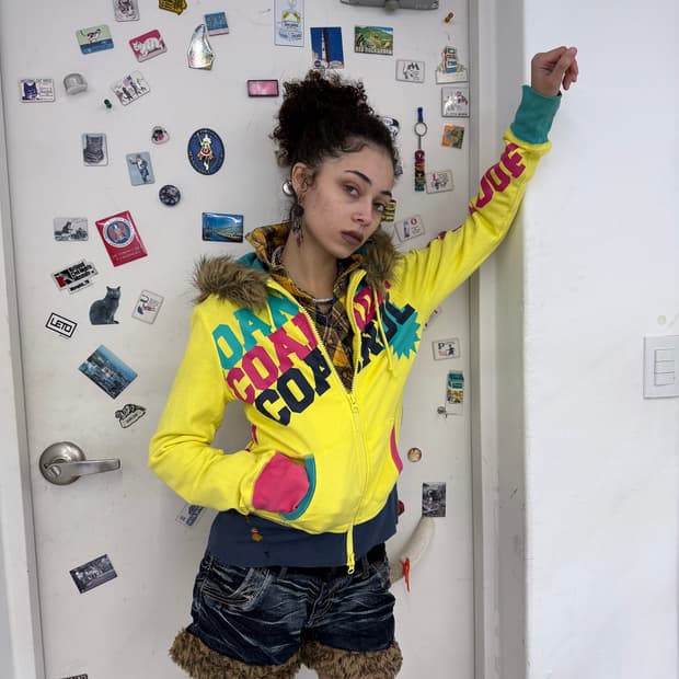 fur trim denim shorts