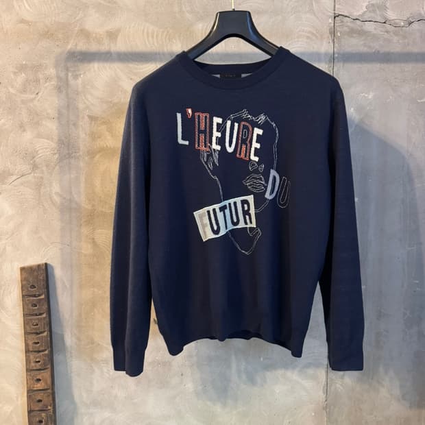 타임옴므 그래픽 니트 100