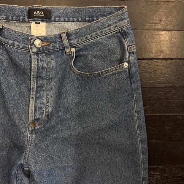 A.P.C Straight Denim Pants (washed blue)