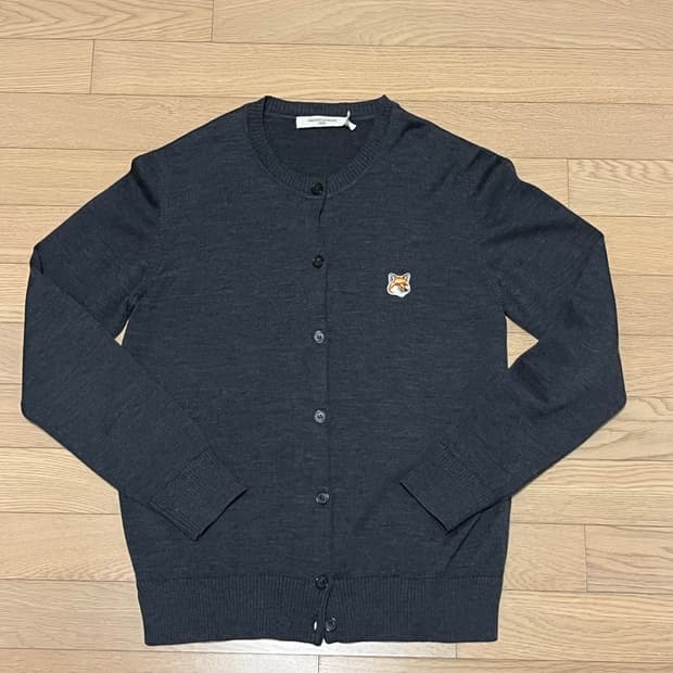 매종키츠네 폭스헤드 가디건L 차콜