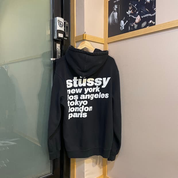 스투시 이탈릭 후드 XL